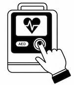user friendly AED icon